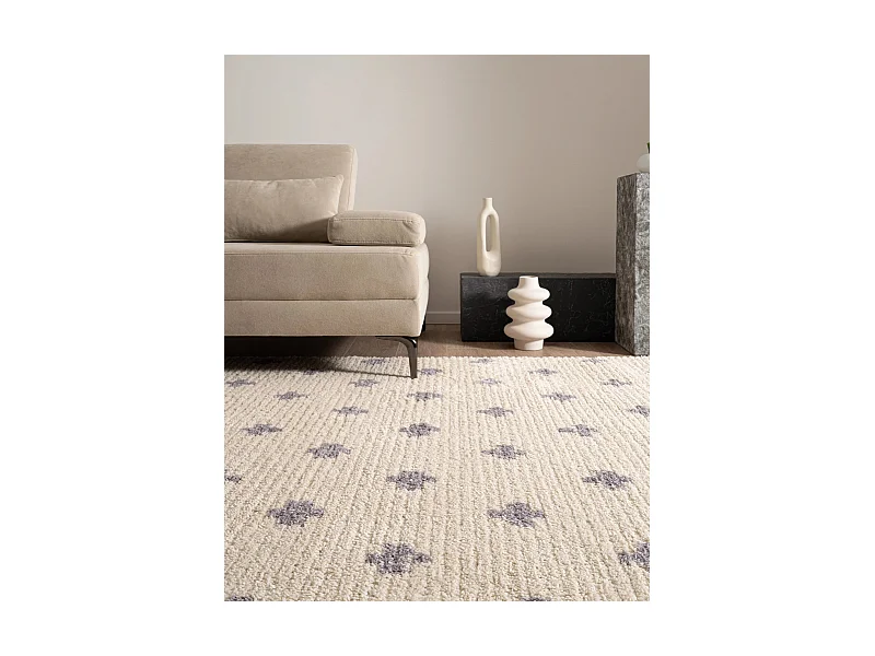 Hochflorteppich 160x245 Beige Frauenfeld Rood