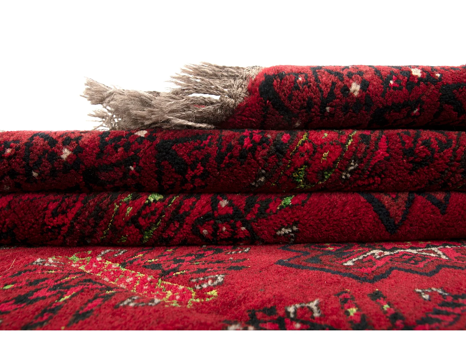 Tapis de laine 100x178 rouge Afghan