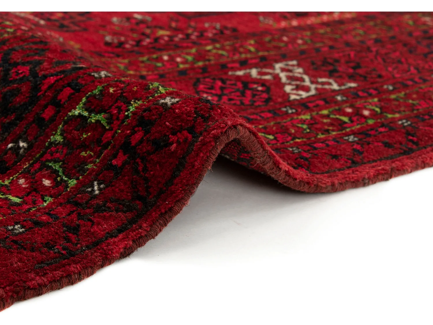 Tapis de laine 100x178 rouge Afghan
