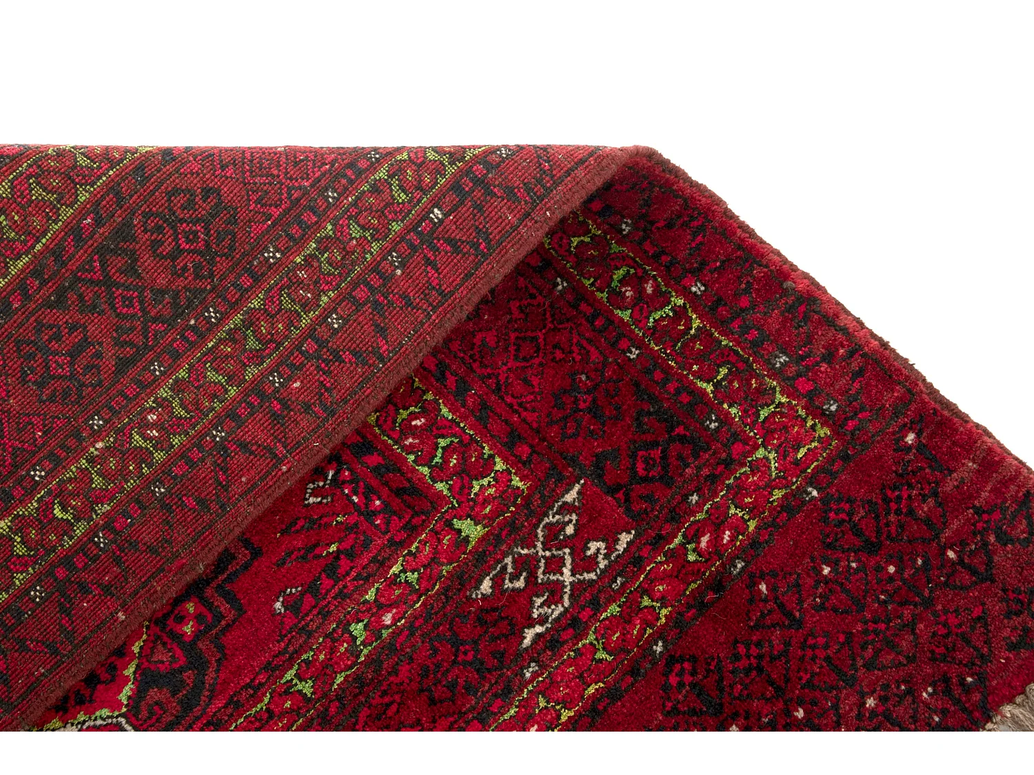 Tapis de laine 100x178 rouge Afghan