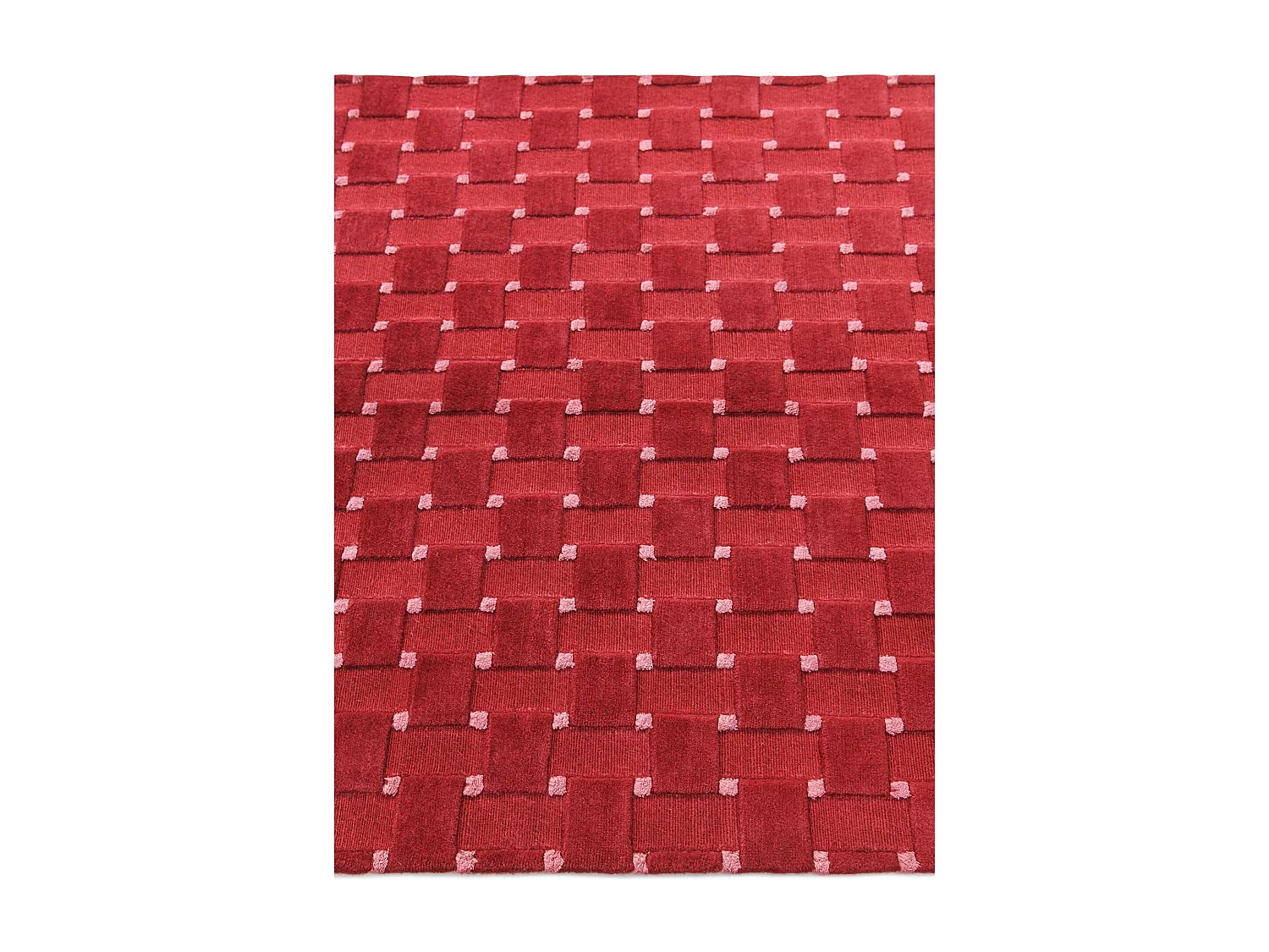 Tapis de laine 119x191 rouge Darya