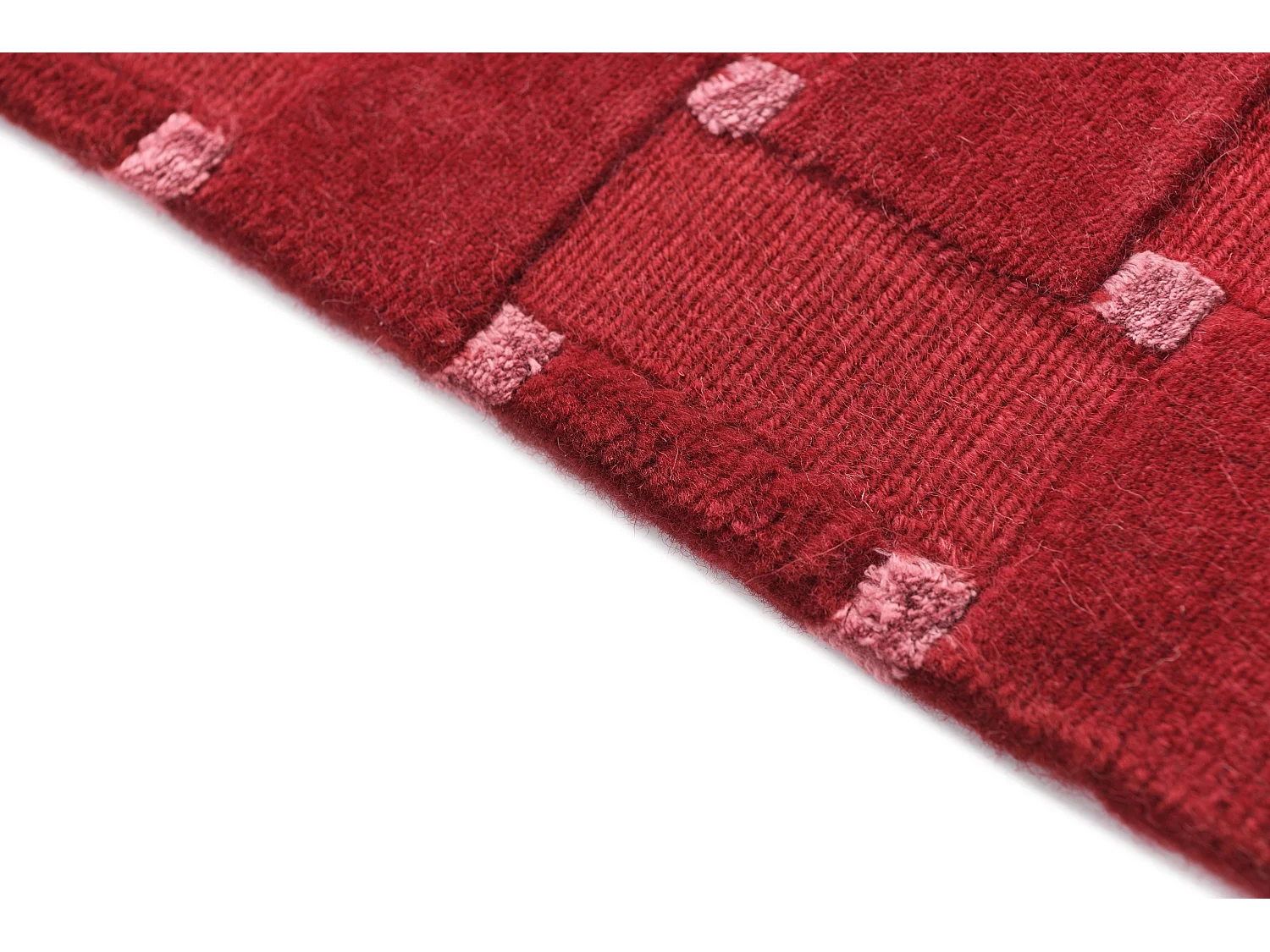 Tapis de laine 119x191 rouge Darya