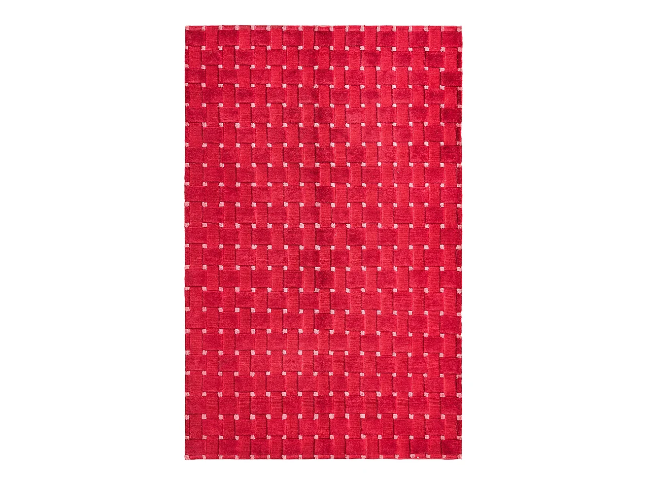 Tapis de laine 119x191 rouge Darya