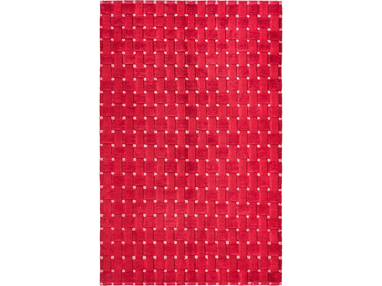 Tapis de laine 119x191 rouge Darya