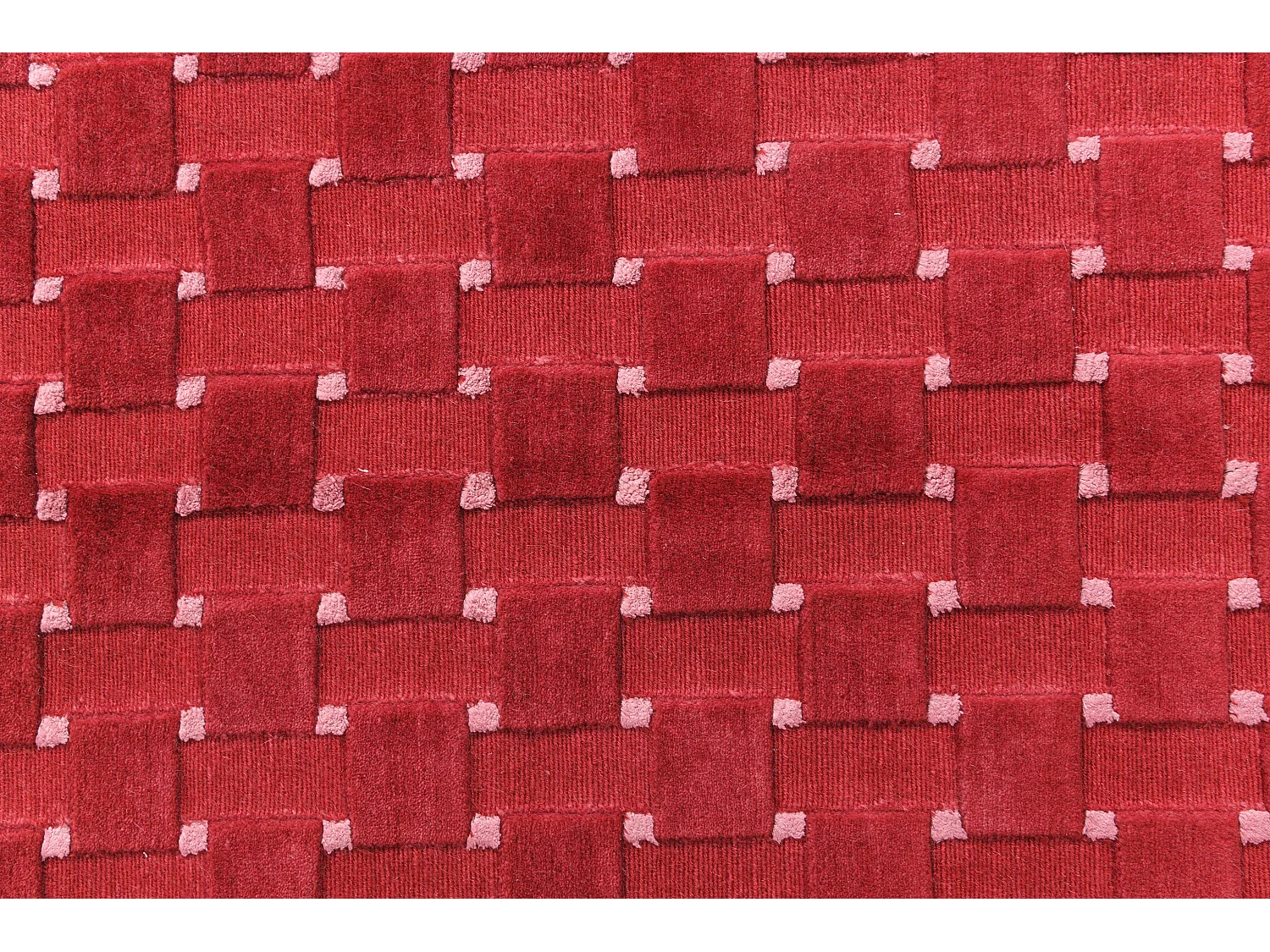 Tapis de laine 119x191 rouge Darya