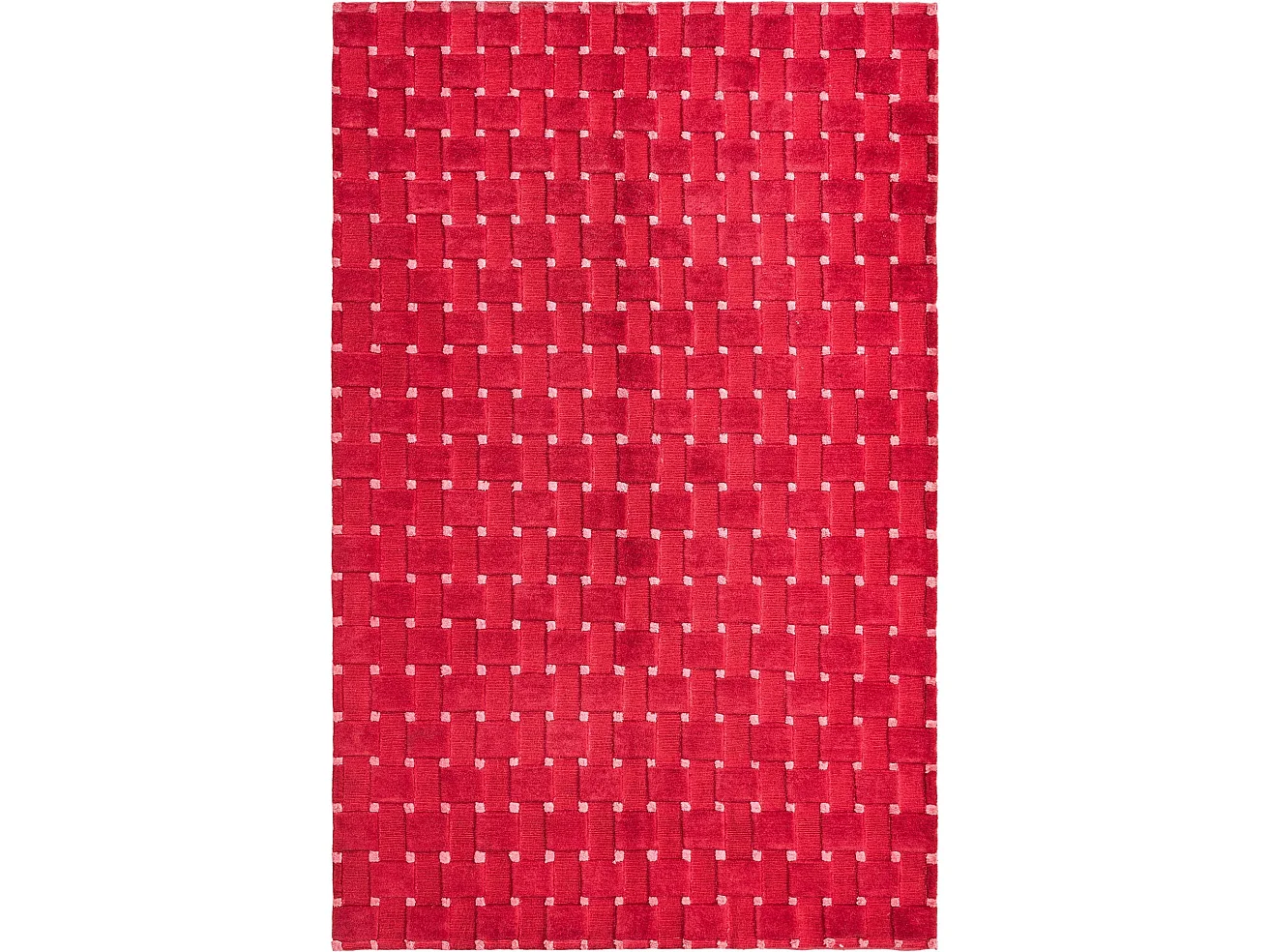 Tapis de laine 119x191 rouge Darya