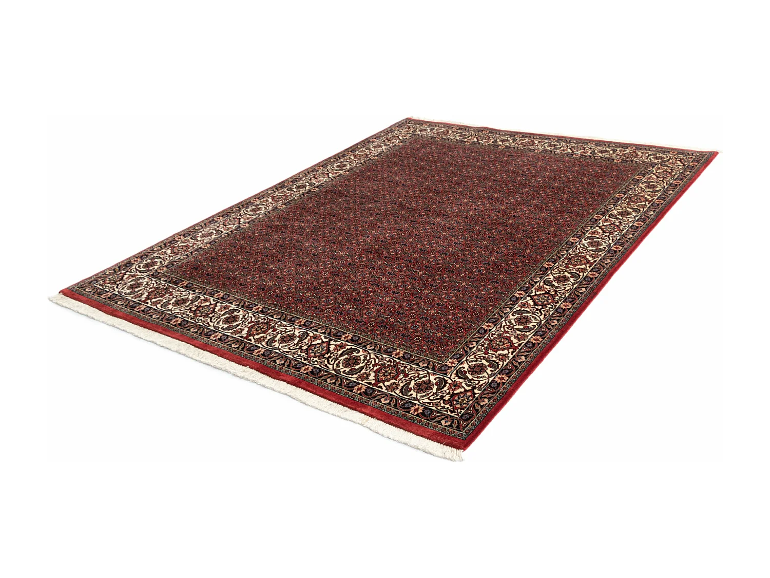 Wollteppich 202x253 Rot Bidjar