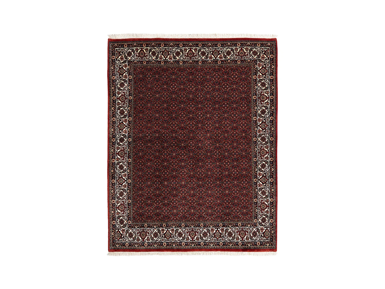 Tapis de laine 202x253 rouge Bidjar