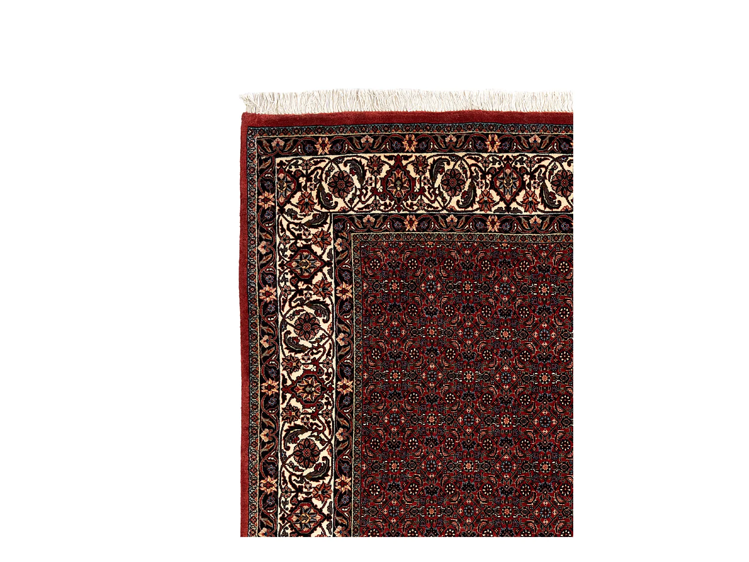 Tapis de laine 202x253 rouge Bidjar