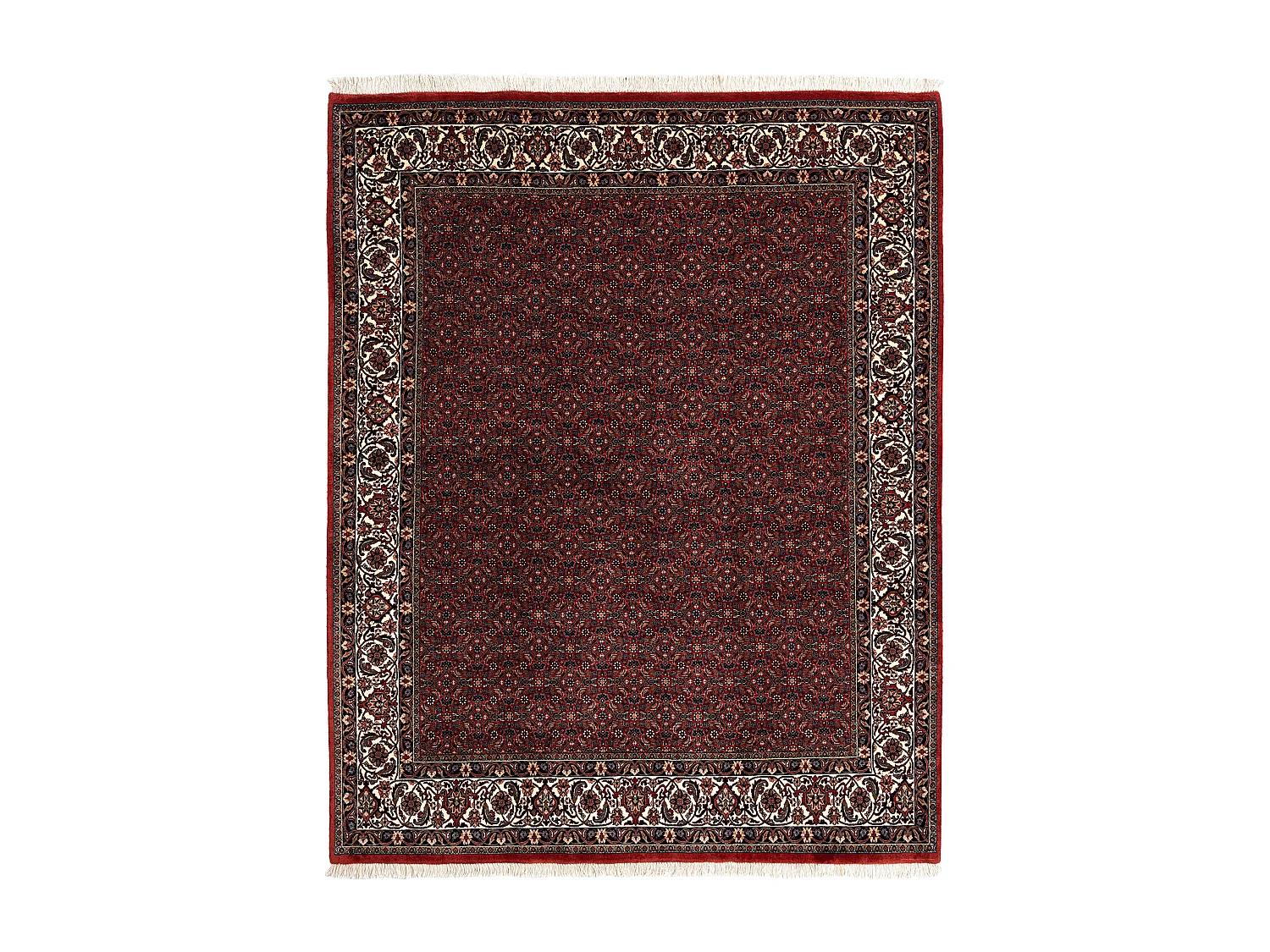 Tapis de laine 202x253 rouge Bidjar