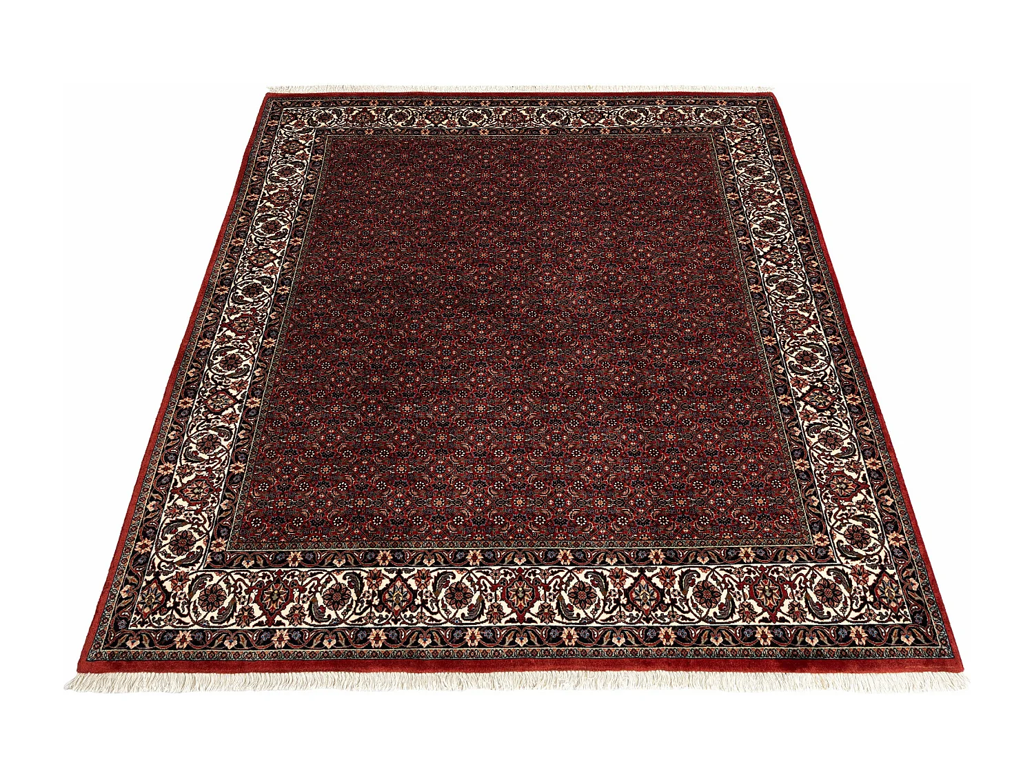 Tapis de laine 202x253 rouge Bidjar