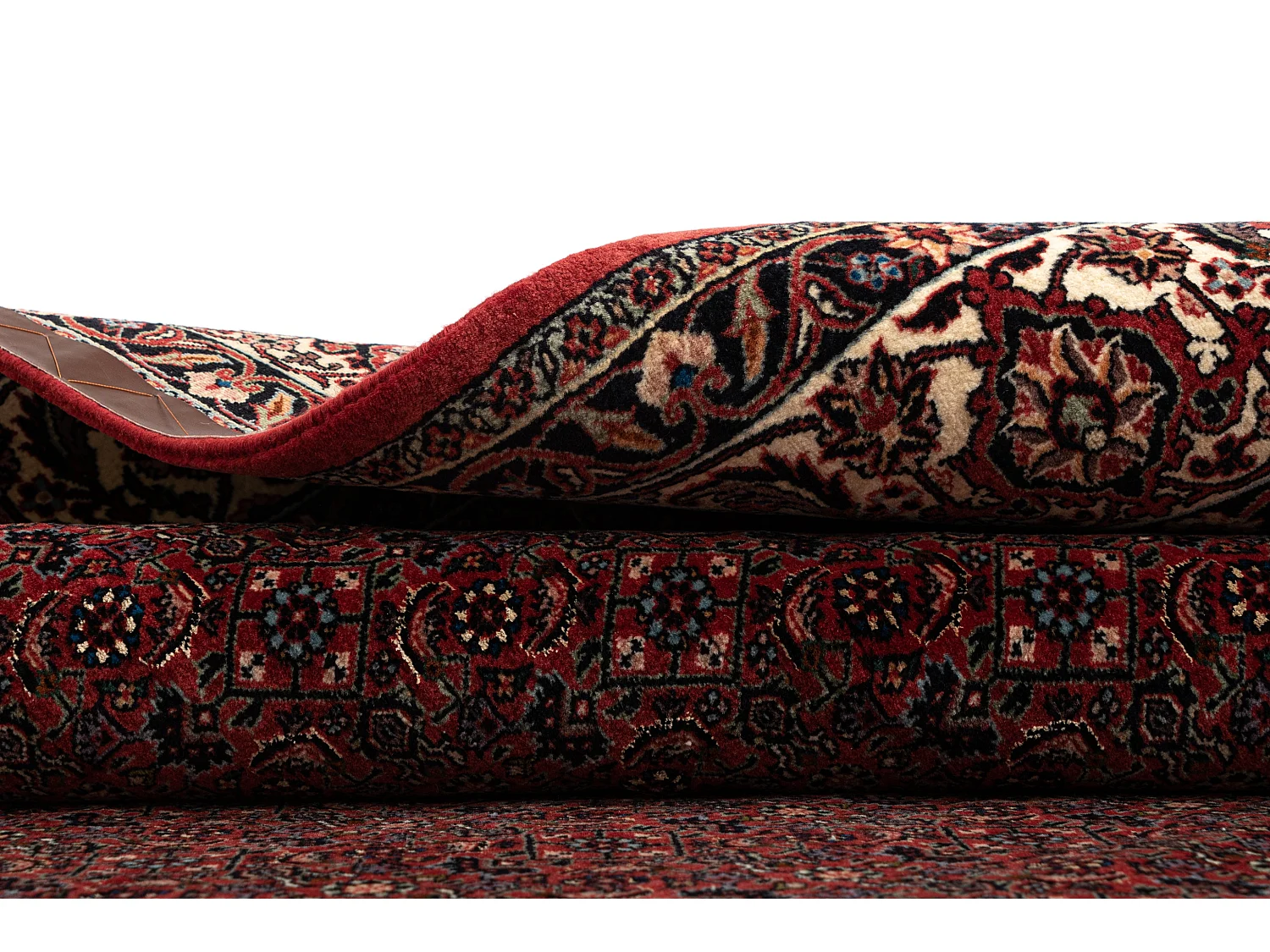 Tapis de laine 202x253 rouge Bidjar