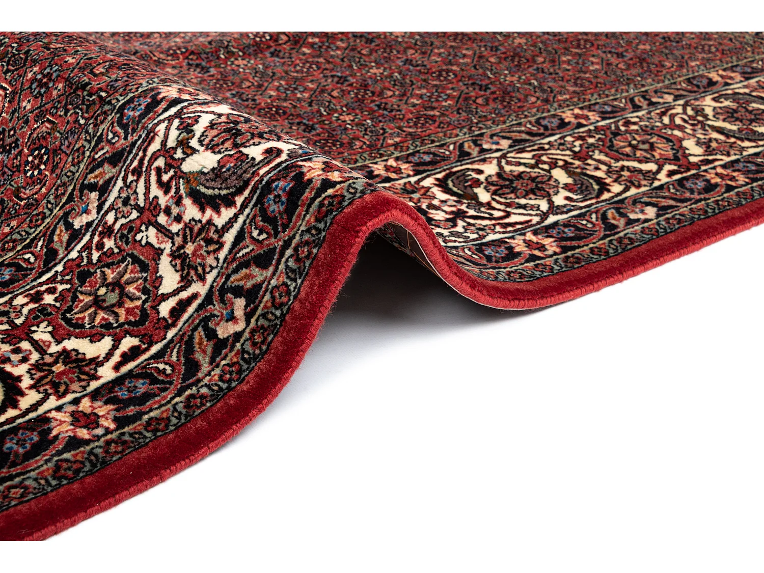 Tapis de laine 202x253 rouge Bidjar