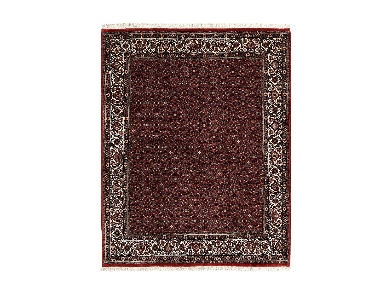 Tapis de laine 202x253 rouge Bidjar