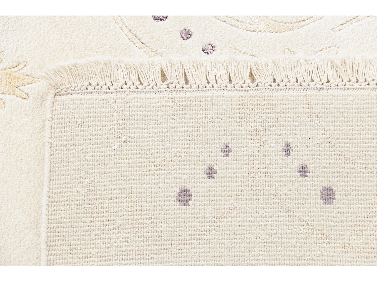 Tapis de laine 168x239 beige Darya