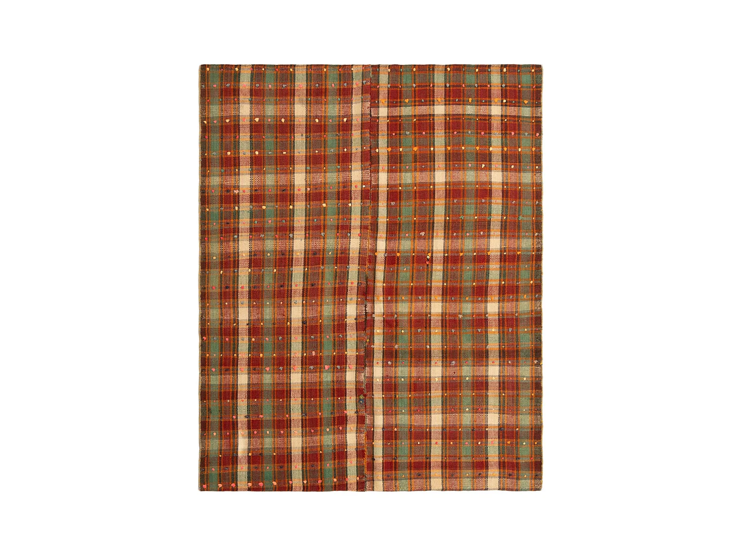 Tapis de laine 169x208 rouge Jajim