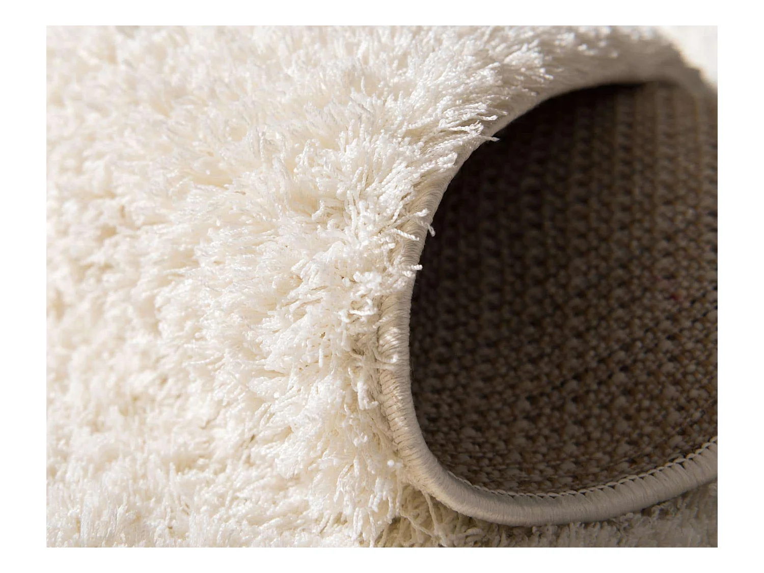 Hoogpolig tapijt 366x274 Wit Luzern