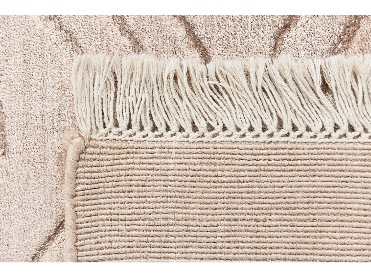 Tapis de couloir en laine 81x305 brun Darya