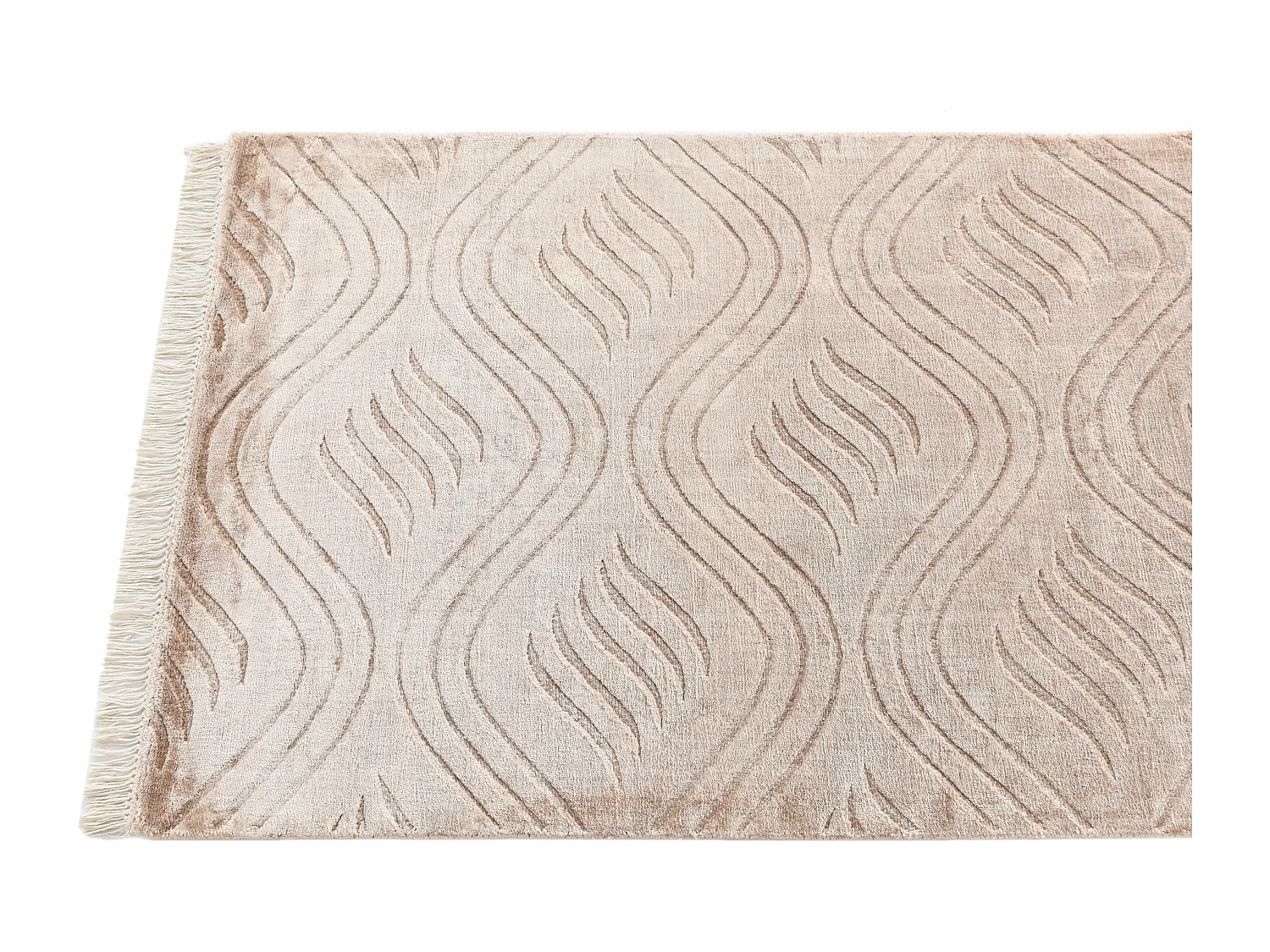 Tapis de couloir en laine 81x305 brun Darya