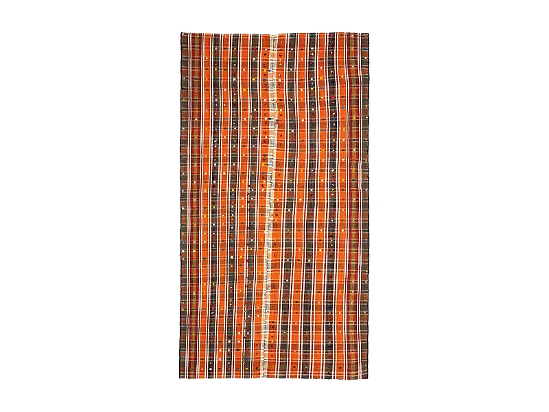 Tapis de laine 141x275 orange Jajim
