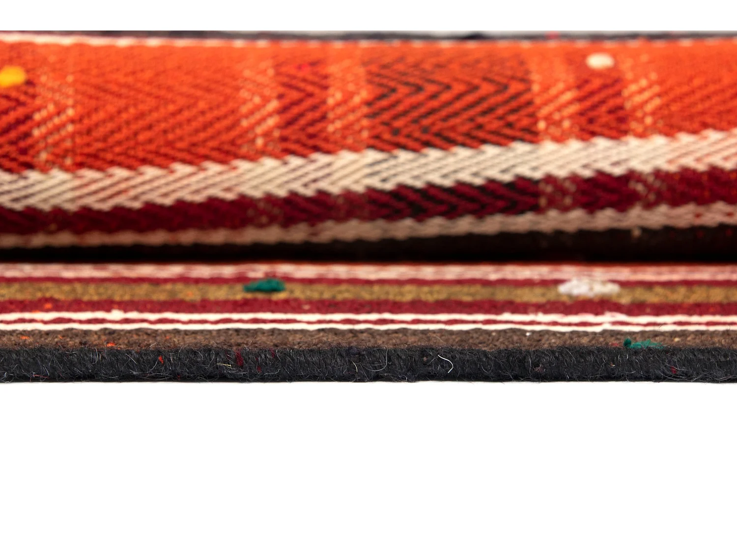 Tapis de laine 141x275 orange Jajim