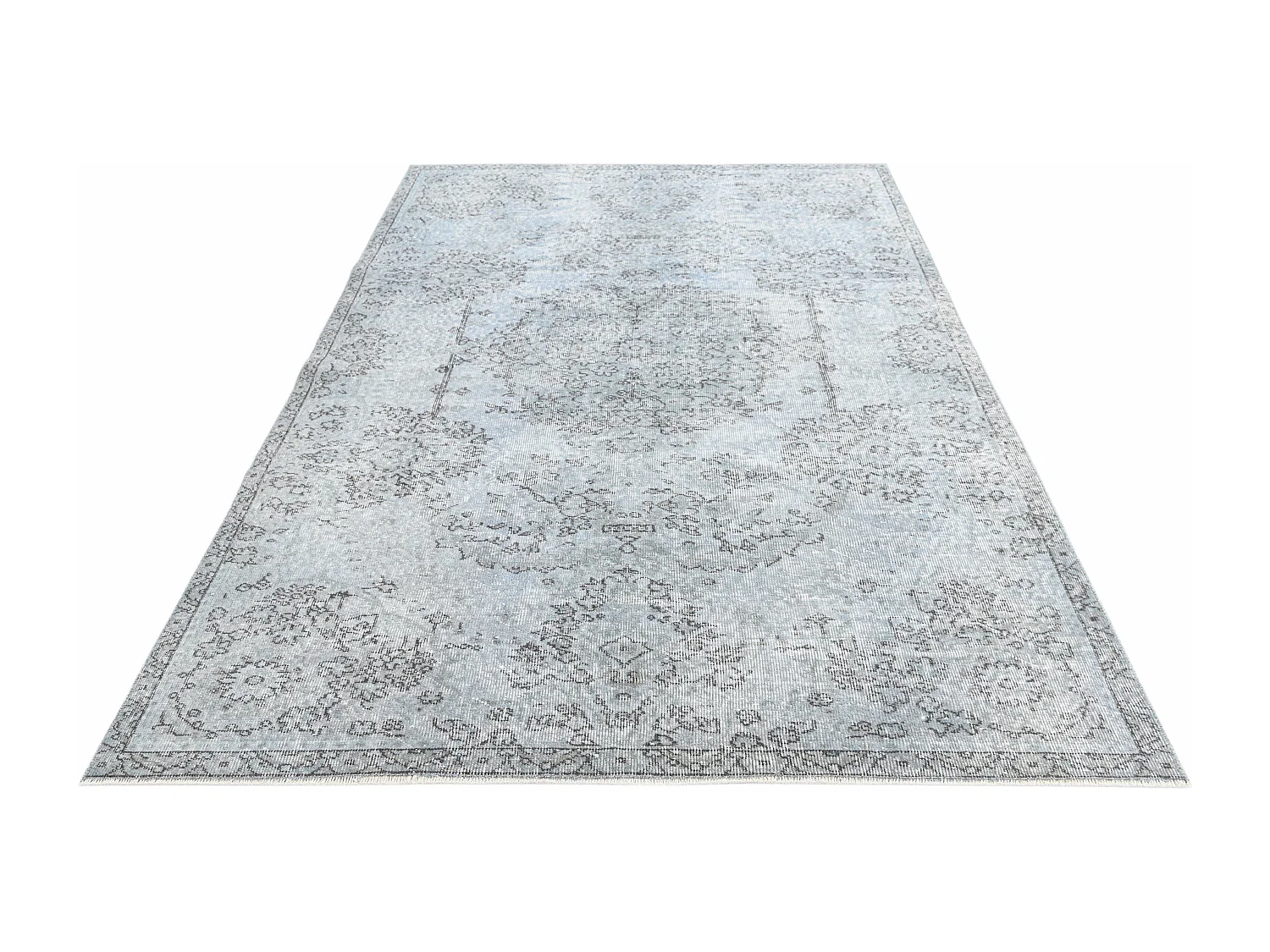 Wollteppich 170x269 Blau Ultra Vintage