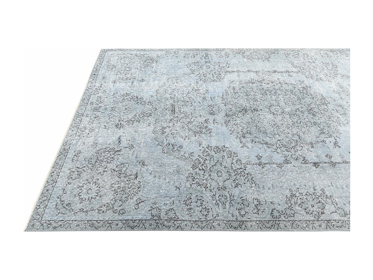 Tapis de laine 170x269 Bleu Ultra Vintage