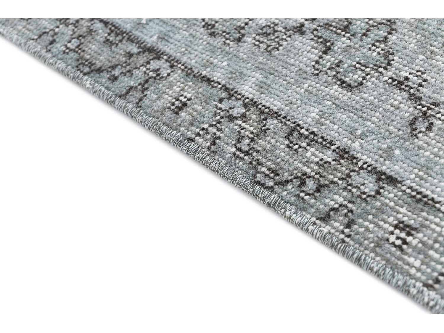 Tapis de laine 170x269 Bleu Ultra Vintage