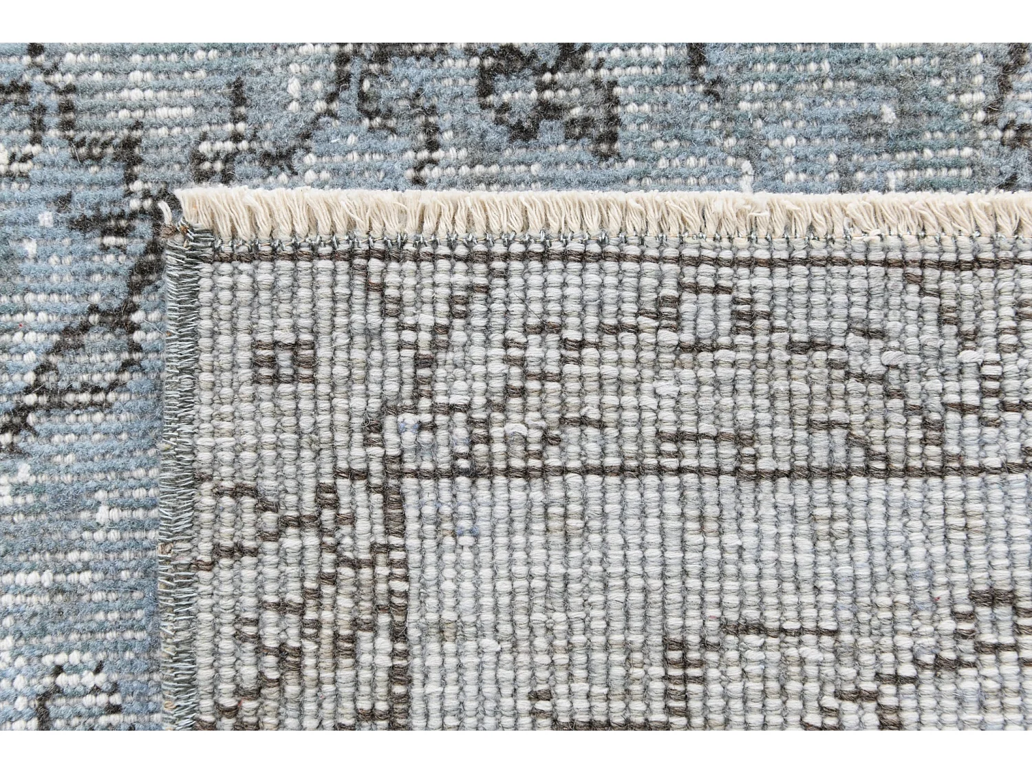 Tapis de laine 170x269 Bleu Ultra Vintage