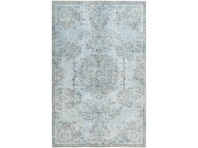 Tapis de laine 170x269 Bleu Ultra Vintage