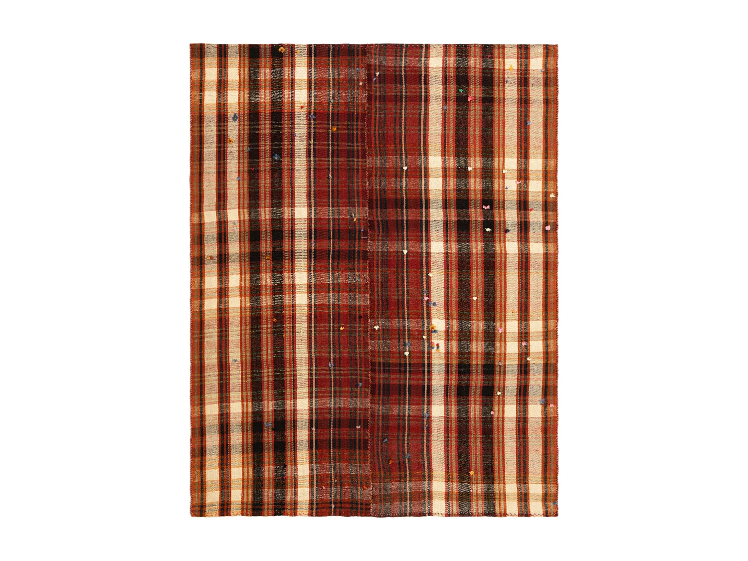 Wollteppich 151x199 Orange Jajim