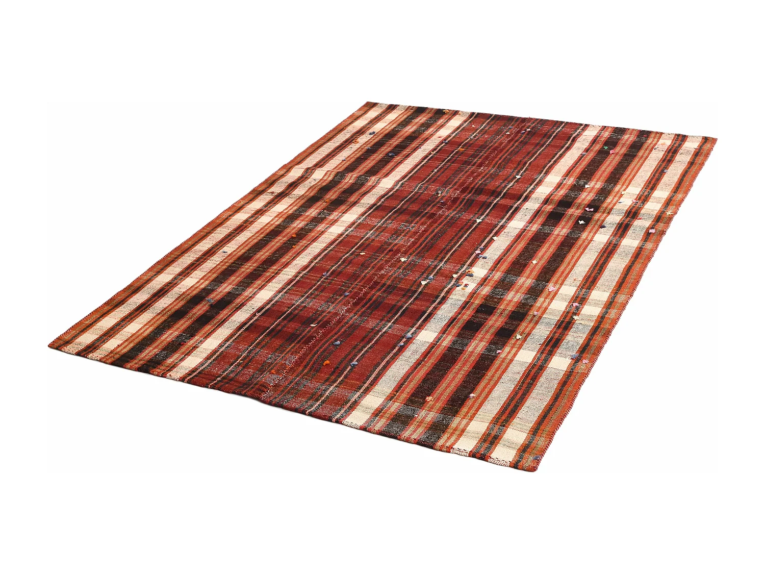 Tapis de laine 151x199 orange Jajim
