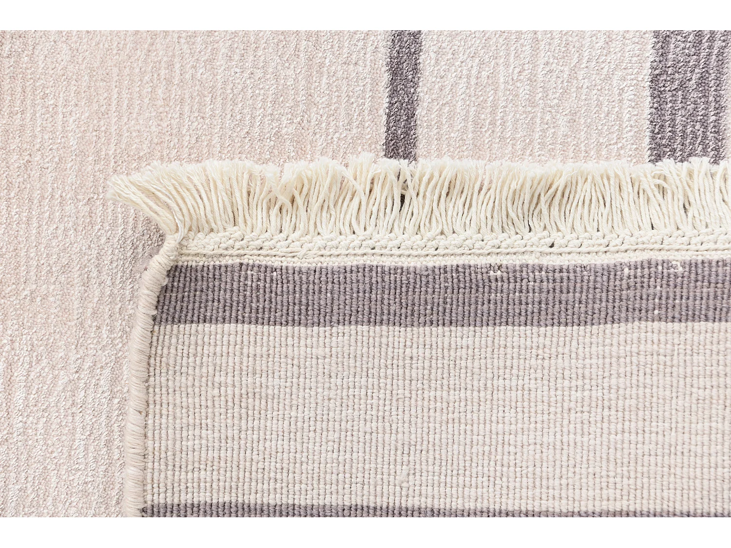 Läufer-Wollteppich 81x292 Lila Darya