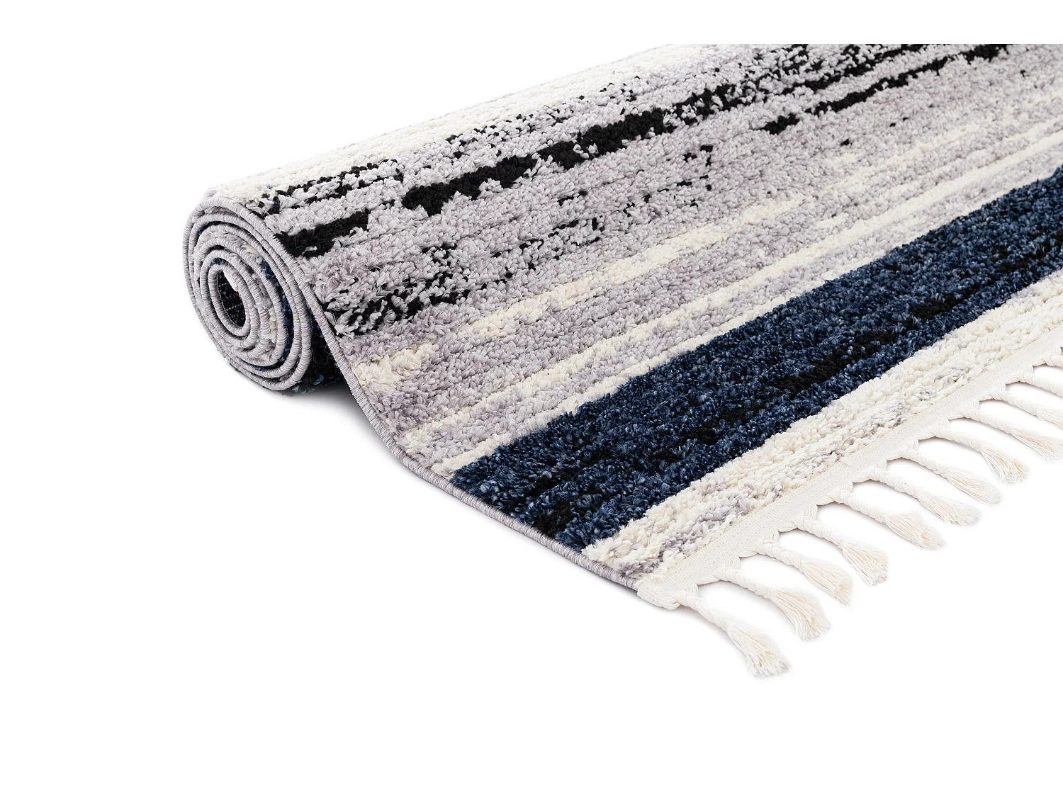 Tapis shaggy 160x245 Bleu Frauenfeldnea