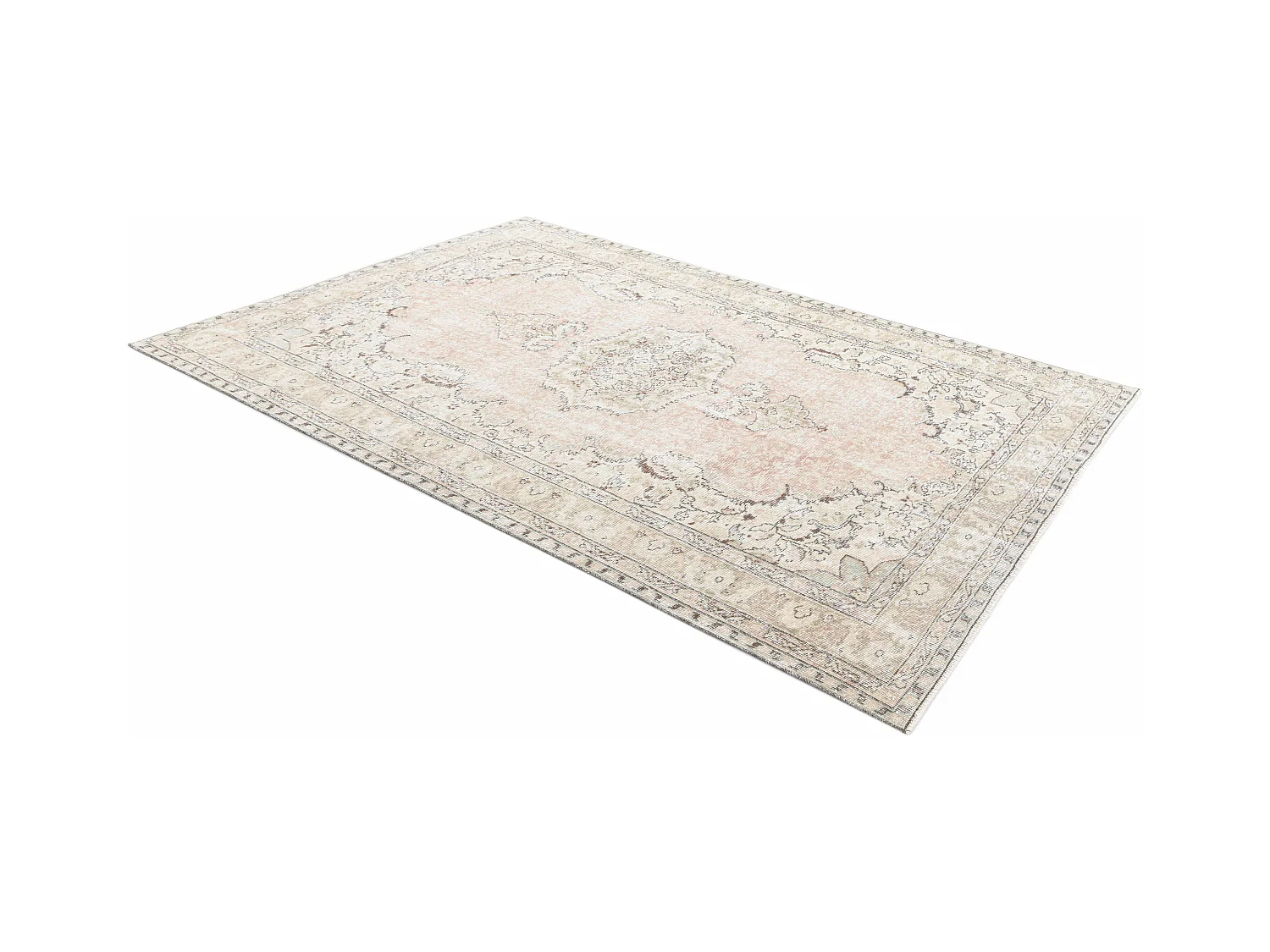 Tappeto in lana 160x262 rosa Ultra Vintage