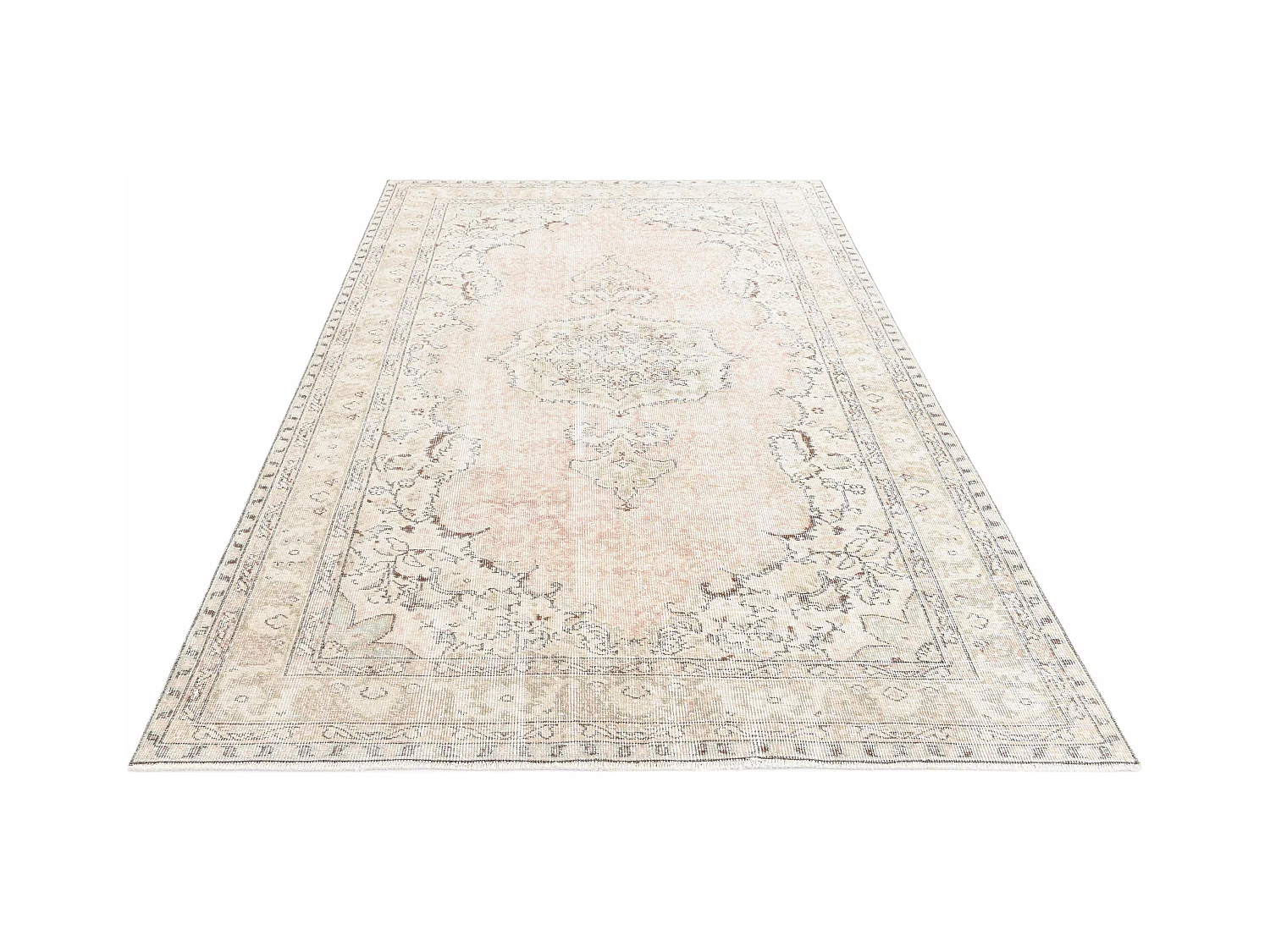 Tappeto in lana 160x262 rosa Ultra Vintage