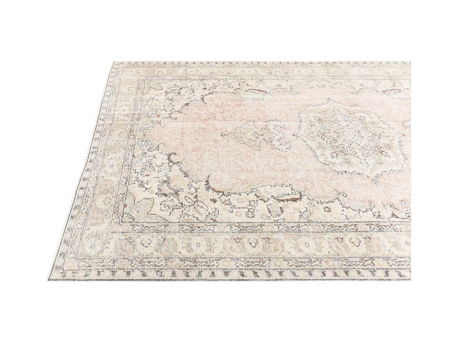 Tappeto in lana 160x262 rosa Ultra Vintage