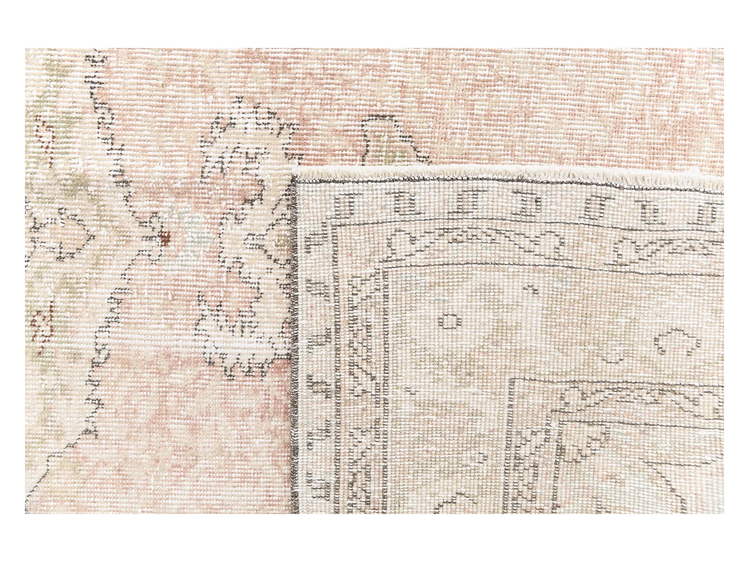 Tappeto in lana 160x262 rosa Ultra Vintage