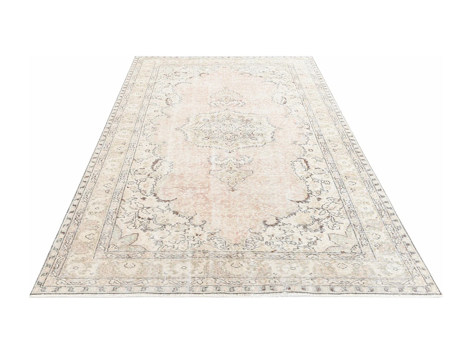 Tapis de laine 160x262 rose Ultra Vintage