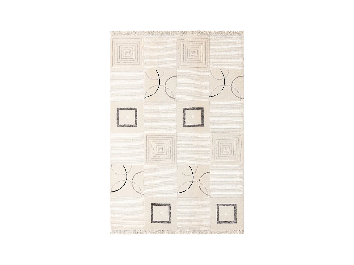Tapis de laine 170x251 beige Darya