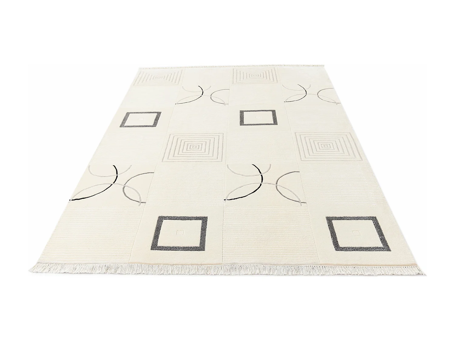Tapis de laine 170x251 beige Darya
