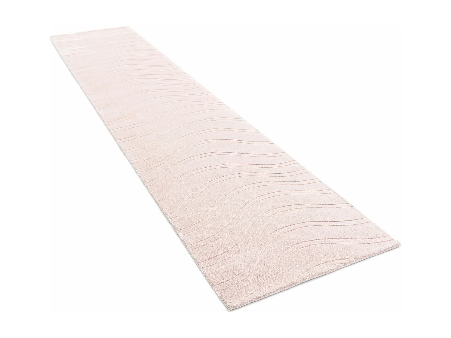 Tapis de couloir en laine 84x394 rose Darya