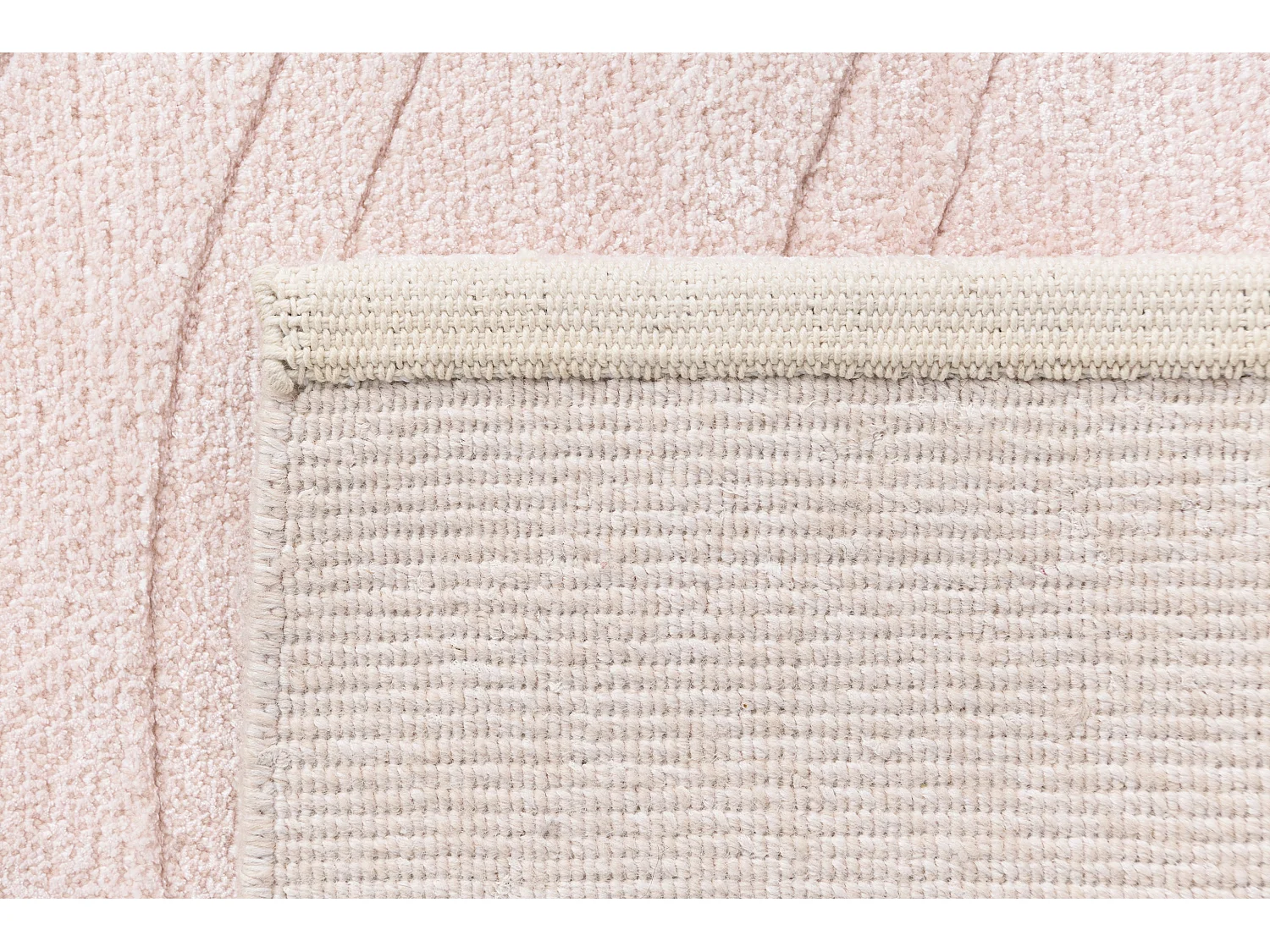 Tapis de couloir en laine 84x394 rose Darya