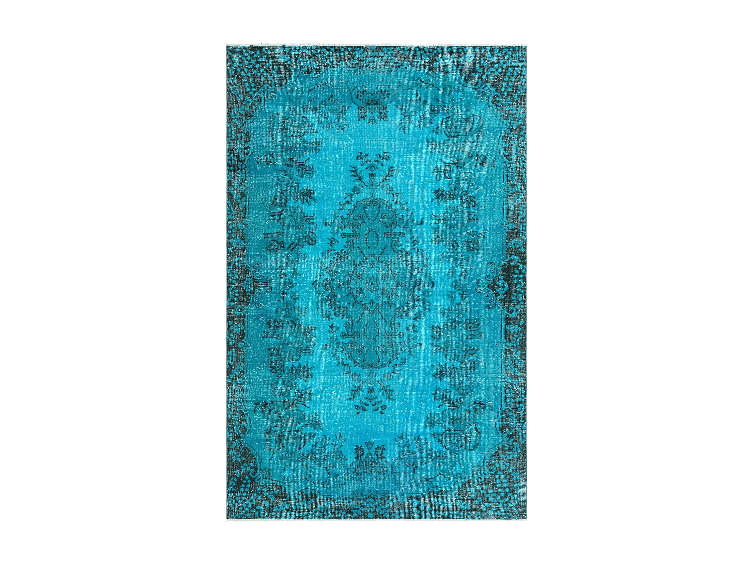 Tapis de laine 175x282 Bleu Ultra Vintage