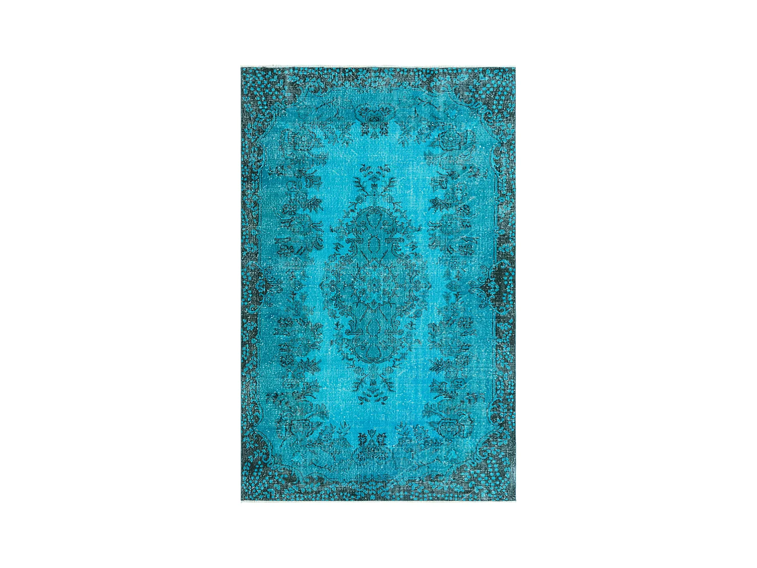 Tappeto in lana 175x282 Blu Ultra Vintage