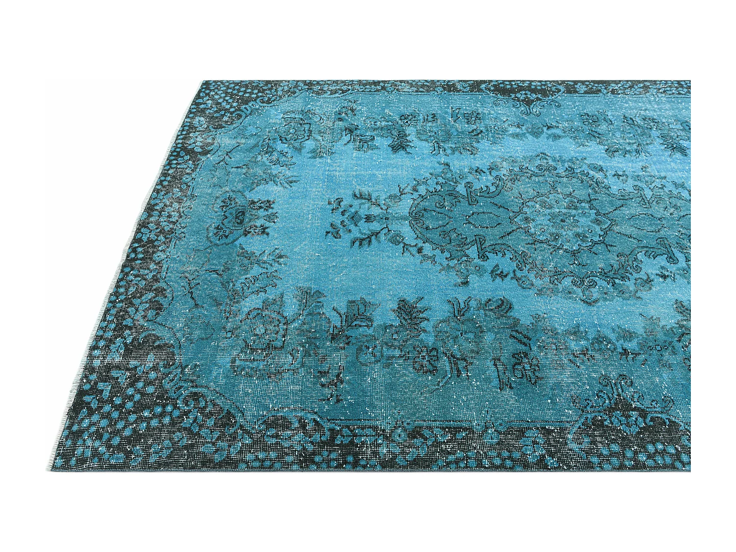 Tapis de laine 175x282 Bleu Ultra Vintage