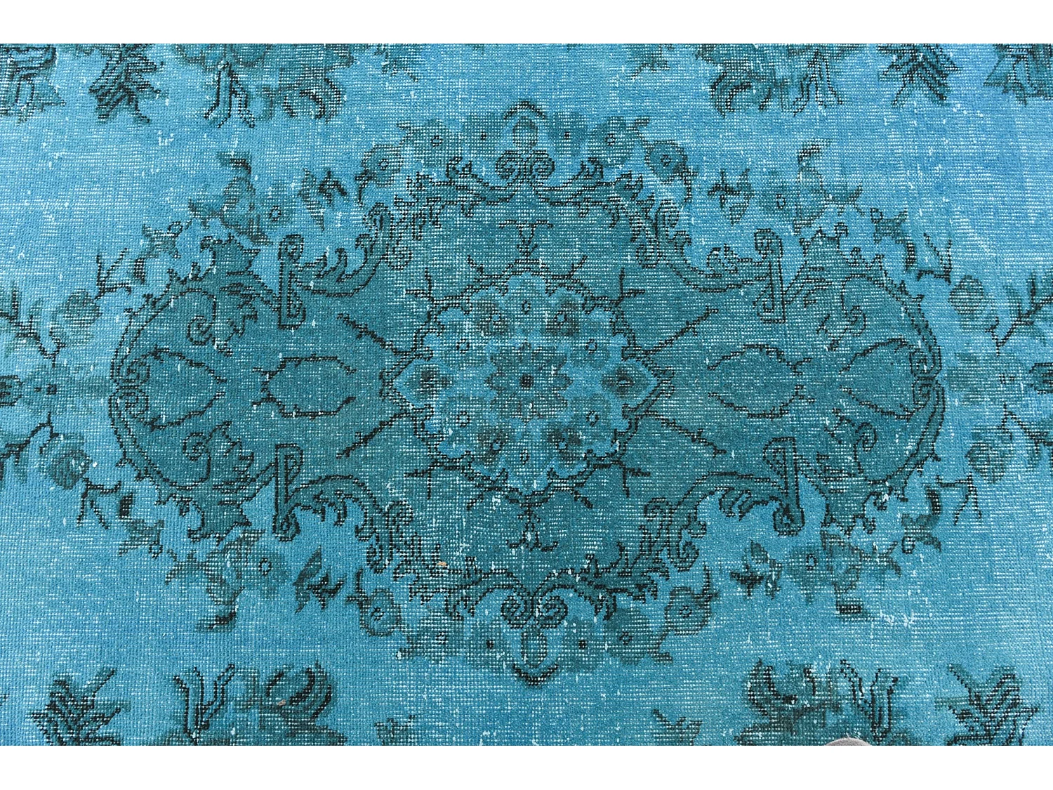 Tapis de laine 175x282 Bleu Ultra Vintage