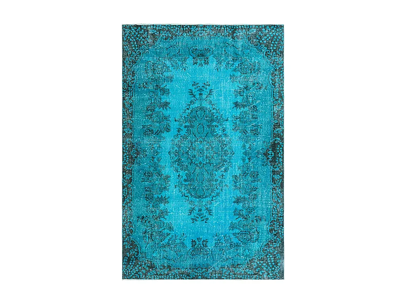 Tapis de laine 175x282 Bleu Ultra Vintage