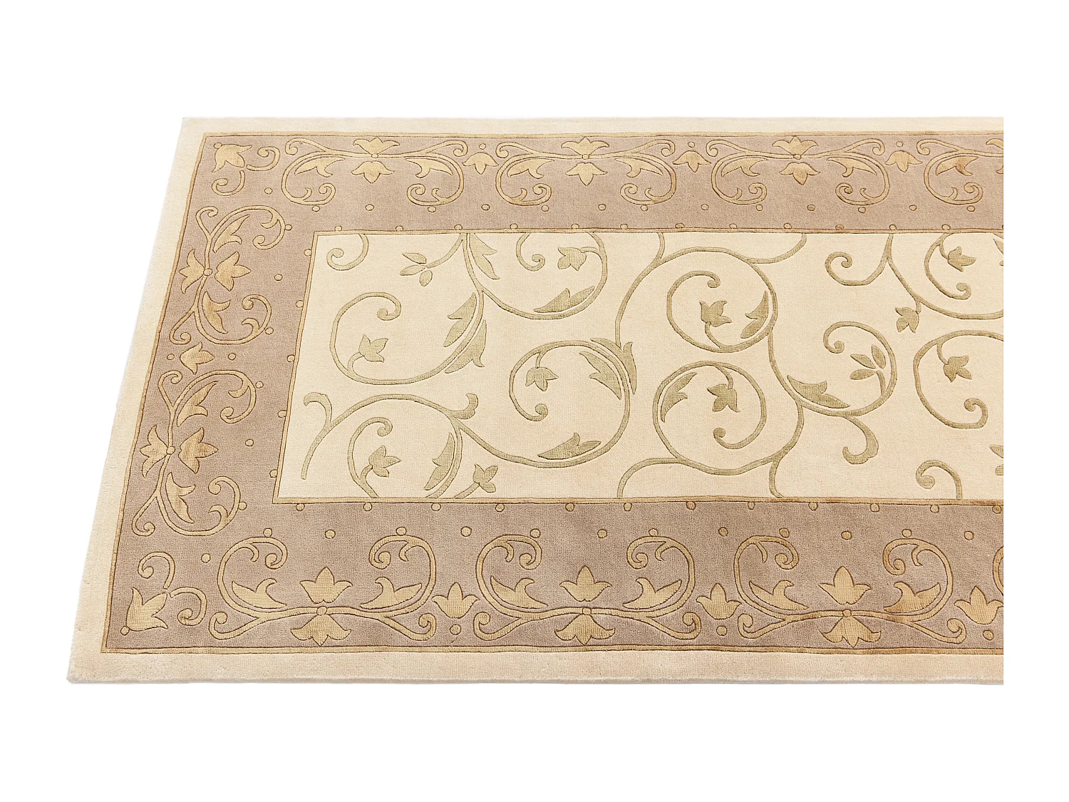 Läufer-Wollteppich 79x305 Braun Darya