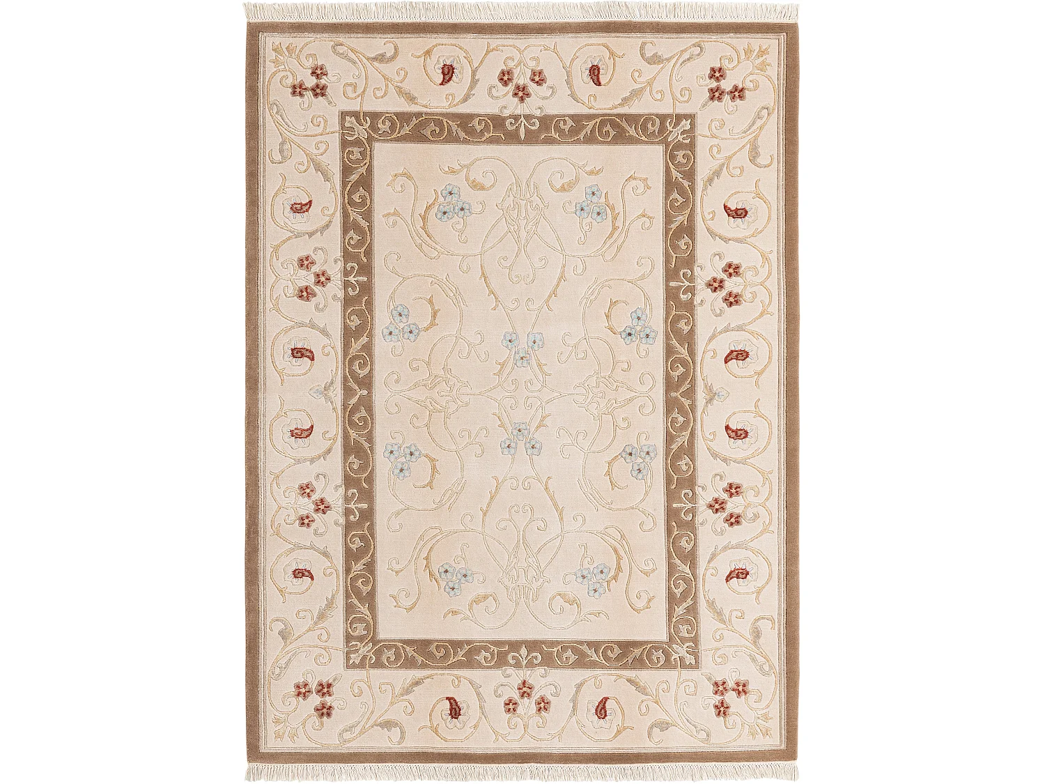 Wollteppich 175x239 Beige Darya